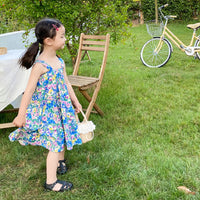 Load image into Gallery viewer, Kid Girls Flower Print Dresses Wholesale 220524215
