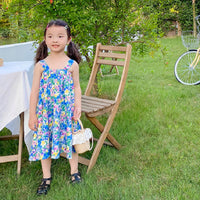 Load image into Gallery viewer, Kid Girls Flower Print Dresses Wholesale 220524215
