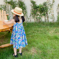 Load image into Gallery viewer, Kid Girls Flower Print Dresses Wholesale 220524215
