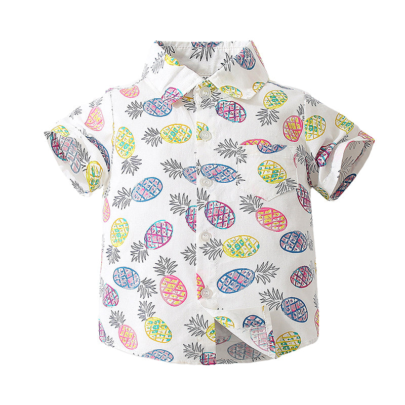 Baby Kid Boys Fruit Print Shirts Wholesale 220524216