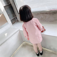Load image into Gallery viewer, 2 Pieces Set Kid Girls Solid Color Jackets&amp;Outwears And Skirts Wholesale 220524219
