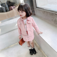 Load image into Gallery viewer, 2 Pieces Set Kid Girls Solid Color Jackets&amp;Outwears And Skirts Wholesale 220524219
