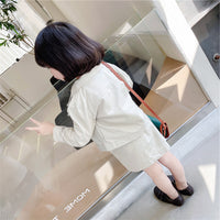 Load image into Gallery viewer, 2 Pieces Set Kid Girls Solid Color Jackets&amp;Outwears And Skirts Wholesale 220524219
