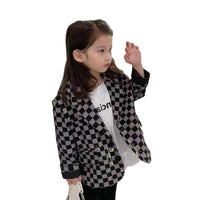 Load image into Gallery viewer, Kid Girls Checked Blazers Wholesale 220524227
