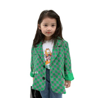 Load image into Gallery viewer, Kid Girls Checked Blazers Wholesale 220524227
