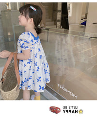 Load image into Gallery viewer, Baby Kid Girls Butterfly Print Dresses Wholesale 220524230
