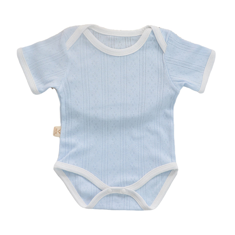 Baby Unisex Solid Color Rompers Wholesale 220524237