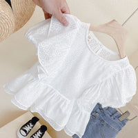Load image into Gallery viewer, 2 Pieces Set Kid Girls Solid Color Tops And Shorts Wholesale 220524239
