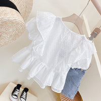 Load image into Gallery viewer, 2 Pieces Set Kid Girls Solid Color Tops And Shorts Wholesale 220524239
