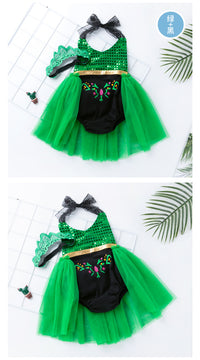 Load image into Gallery viewer, Baby Girls Embroidered Print Rompers And Accessories Headwear Wholesale 22052424
