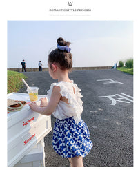 Load image into Gallery viewer, 2 Pieces Set Baby Kid Girls Solid Color Tank Tops And Shorts Wholesale 220524241
