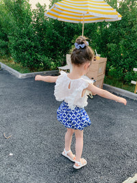 Load image into Gallery viewer, 2 Pieces Set Baby Kid Girls Solid Color Tank Tops And Shorts Wholesale 220524241
