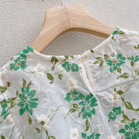 Load image into Gallery viewer, 2 Pieces Set Baby Kid Girls Flower Print Tops And Solid Color Skirts Wholesale 220524249
