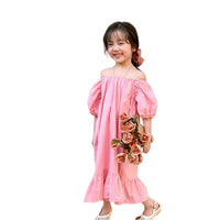 Load image into Gallery viewer, Baby Kid Girls Solid Color Dresses Wholesale 220524257
