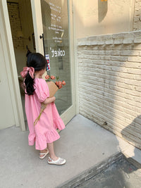 Load image into Gallery viewer, Baby Kid Girls Solid Color Dresses Wholesale 220524257
