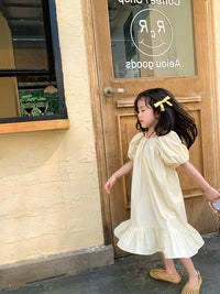 Load image into Gallery viewer, Baby Kid Girls Solid Color Dresses Wholesale 220524257
