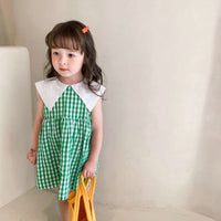 Load image into Gallery viewer, Baby Kid Girls Checked Dresses Wholesale 220524261
