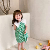 Load image into Gallery viewer, Baby Kid Girls Checked Dresses Wholesale 220524261
