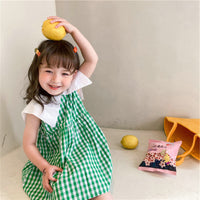 Load image into Gallery viewer, Baby Kid Girls Checked Dresses Wholesale 220524261
