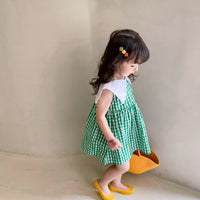 Load image into Gallery viewer, Baby Kid Girls Checked Dresses Wholesale 220524261
