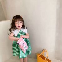 Load image into Gallery viewer, Baby Kid Girls Checked Dresses Wholesale 220524261
