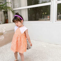 Load image into Gallery viewer, Baby Kid Girls Checked Dresses Wholesale 220524261

