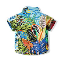 Load image into Gallery viewer, Baby Kid Boys Tropical print Beach Shirts Wholesale 220524267
