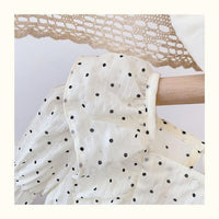 Load image into Gallery viewer, 2 Pieces Set Kid Girls Polka dots Blouses And Solid Color Shorts Wholesale 220524273
