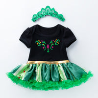 Load image into Gallery viewer, Baby Girls Embroidered Dresses And Accessories Headwear Wholesale 22052428

