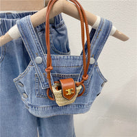 Load image into Gallery viewer, 2 Pieces Set Kid Girls Solid Color Tank Tops And Pants Jeans Wholesale 220524292
