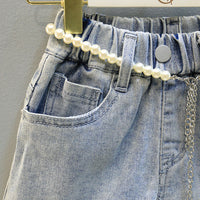 Load image into Gallery viewer, 2 Pieces Set Kid Girls Solid Color Blouses And Lace Shorts Wholesale 220524295
