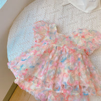 Load image into Gallery viewer, 2 Pieces Set Kid Girls Flower Tops And Shorts Wholesale 220524297
