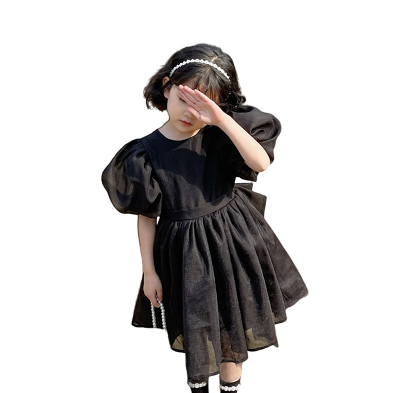 Baby Kid Girls Solid Color Dresses Wholesale 220524299
