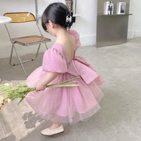 Load image into Gallery viewer, Baby Kid Girls Solid Color Dresses Wholesale 220524299
