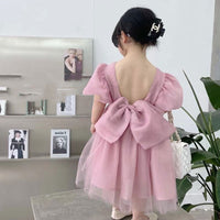 Load image into Gallery viewer, Baby Kid Girls Solid Color Dresses Wholesale 220524299
