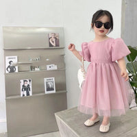 Load image into Gallery viewer, Baby Kid Girls Solid Color Dresses Wholesale 220524299
