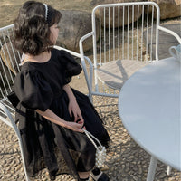 Load image into Gallery viewer, Baby Kid Girls Solid Color Dresses Wholesale 220524299
