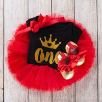 Load image into Gallery viewer, 2 Pieces Set Baby Girls Letters Print Rompers And Solid Color Skirts Wholesale 22052431
