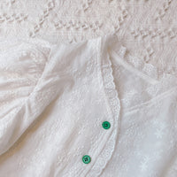 Load image into Gallery viewer, 2 Pieces Set Kid Girls Flower Embroidered Tops And Shorts Wholesale 220524316
