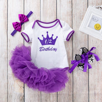 Load image into Gallery viewer, 2 Pieces Set Baby Girls Letters Rompers And Solid Color Skirts Wholesale 22052432
