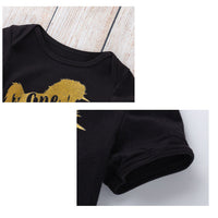 Load image into Gallery viewer, 2 Pieces Set Baby Girls Letters Rompers And Solid Color Skirts Wholesale 22052432
