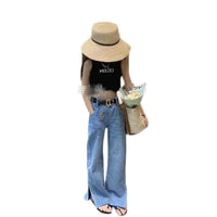 Load image into Gallery viewer, Baby Kid Girls Solid Color Pants Jeans Wholesale 220524358
