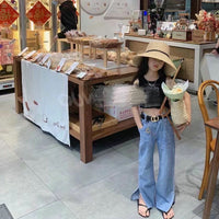 Load image into Gallery viewer, Baby Kid Girls Solid Color Pants Jeans Wholesale 220524358
