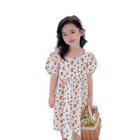 Load image into Gallery viewer, Baby Kid Girls Fruit Print Dresses Wholesale 220524395
