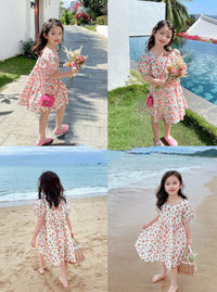Load image into Gallery viewer, Baby Kid Girls Fruit Print Dresses Wholesale 220524395
