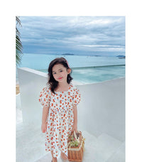 Load image into Gallery viewer, Baby Kid Girls Fruit Print Dresses Wholesale 220524395
