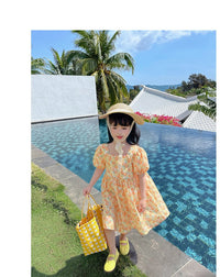 Load image into Gallery viewer, Baby Kid Girls Fruit Print Dresses Wholesale 220524395
