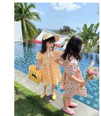 Load image into Gallery viewer, Baby Kid Girls Fruit Print Dresses Wholesale 220524395
