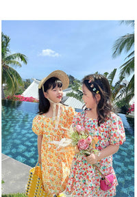 Load image into Gallery viewer, Baby Kid Girls Fruit Print Dresses Wholesale 220524395
