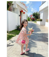 Load image into Gallery viewer, Baby Kid Girls Fruit Print Dresses Wholesale 220524395
